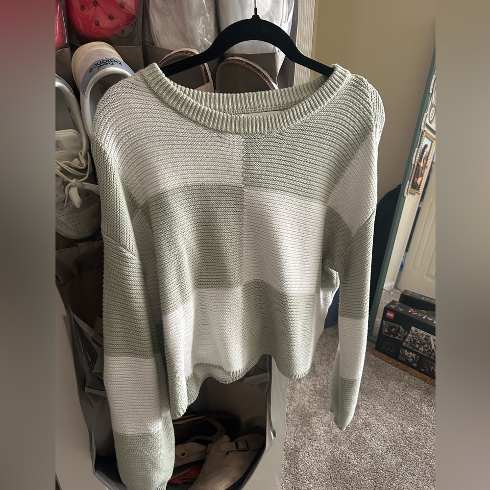 Checkered sweater